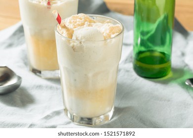 Homemade Ginger Beer Boston Cooler With Ice Cream