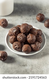 Homemade Glazed Chocolate Donut Holes For Breakfast