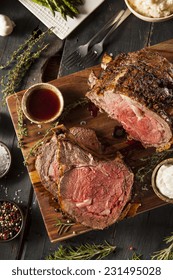 Homemade Grass Fed Prime Rib Roast with Herbs and Spices - Shutterstock ID 231495028