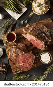 Homemade Grass Fed Prime Rib Roast with Herbs and Spices - Shutterstock ID 231495136