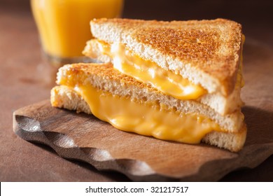 Homemade Grilled Cheese Sandwich For Breakfast