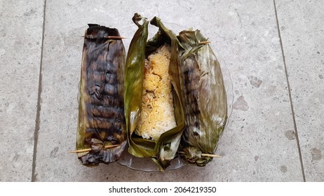 Homemade Grilled Rice On A Plate. Healthy Food Background Concept, Low Cholesterol, Diabetes, Blank Space, Copy Space, Copy Text, And Food Recipe