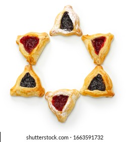 Homemade Hamantaschen Cookies For Happy Purim Jewish Holiday Party