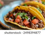 homemade hard shell ground beef tacos