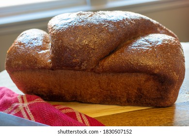 Homemade Honey Wheat Bread With A Honey Glaze