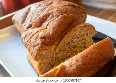 Homemade Honey Wheat Bread With A Honey Glaze