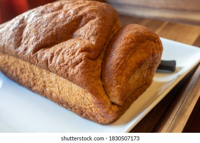 Homemade Honey Wheat Bread With A Honey Glaze