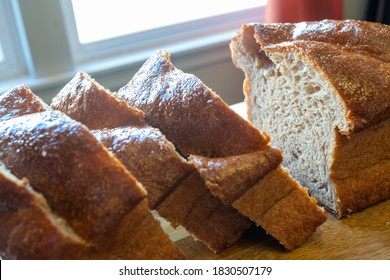 Homemade Honey Wheat Bread With A Honey Glaze