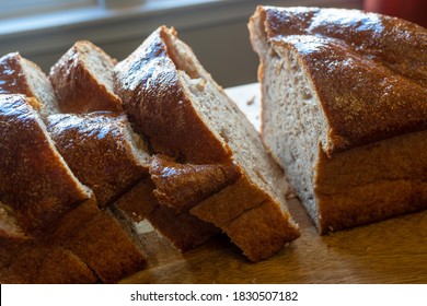 Homemade Honey Wheat Bread With A Honey Glaze