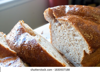 Homemade Honey Wheat Bread With A Honey Glaze