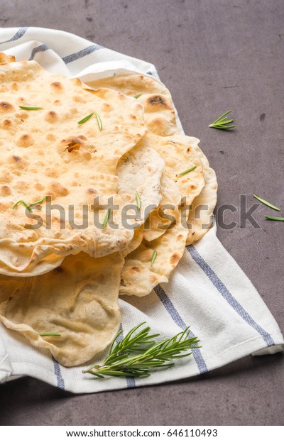 Homemade Hot Chapati On Kitchen Countertop Stock Photo Edit Now