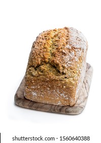 Homemade  Irish Soda Bread Isolated On White 