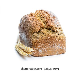 Homemade  Irish Soda Bread Isolated On White 