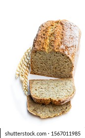 Homemade  Irish Soda Bread Isolated On White 