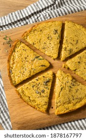 Homemade Italian Chickpea Socca Flatbread With Rosemary And Olive Oil