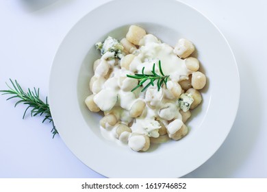 Homemade Italian Gnocchi With Gorgonzola Sauce