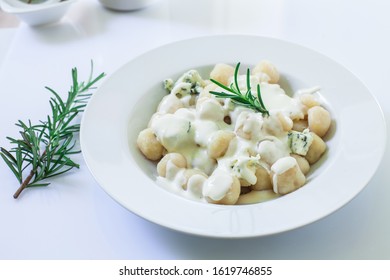 Homemade Italian Gnocchi With Gorgonzola Sauce