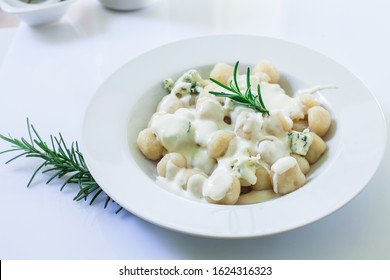 Homemade Italian Gnocchi With Gorgonzola Sauce