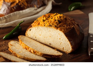 Homemade Jalapeno Cheddar Bread Ready To Eat