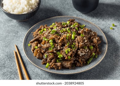 Homemade Korean Beef Bulgogi BBQ with Sesame Seeds
