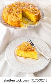 Homemade lemon cake 