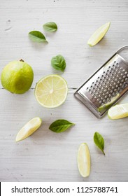 Homemade Lime Curd With Slices And Leafs