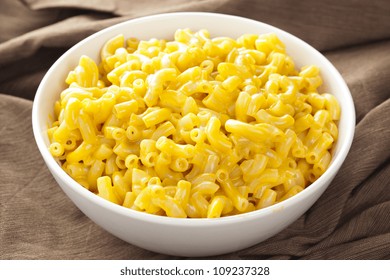 Homemade Macaroni And Cheese In A Bowl