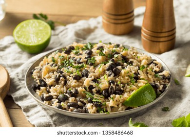 Homemade Mexican Black Beans And Rice With Cilantro