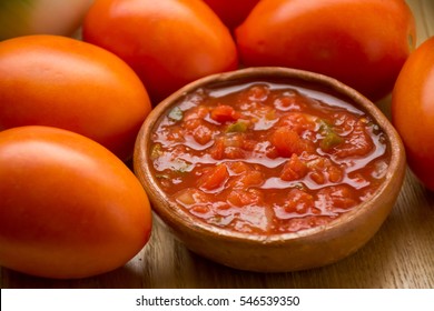 Homemade Mexican Salsa With Tomatoes