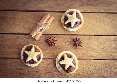 Homemade Mince Pies, Traditionally Left Out For Father Christmas On Christmas Eve