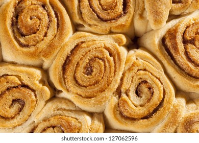 Homemade Mini Cinnamon Rolls In A Pan