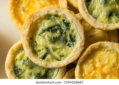 Homemade Mini Egg Quiches with Spinach and Feta