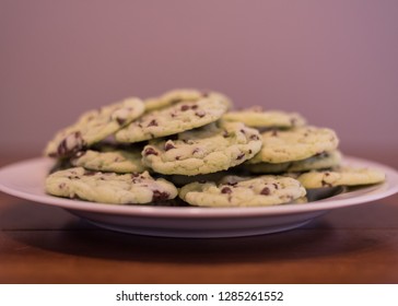 Homemade Mint Chocolate Chip Cookies