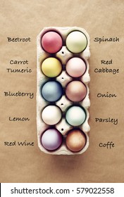 Homemade Naturally Dyed Easter Eggs