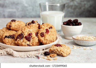 Homemade oatmeal cookies with cranberries and nuts - Powered by Shutterstock