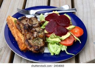 Homemade Open Steak Sandwich