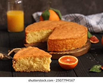 
Pastel naranja casero |