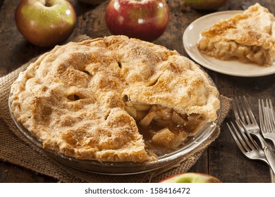 Homemade Organic Apple Pie Dessert Ready to Eat - Powered by Shutterstock