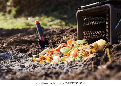 Homemade organic compost. Environmentally , ecological, recycling waste concept. - Powered by Shutterstock