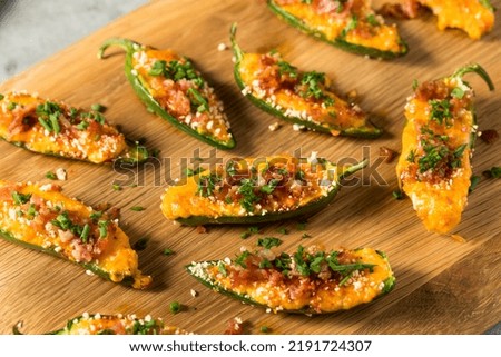 Homemade Organic Jalapeno Poppers with Bacon and Cream Cheese