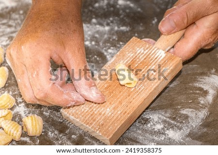 Home-Made Pasta in Italian Kitchen