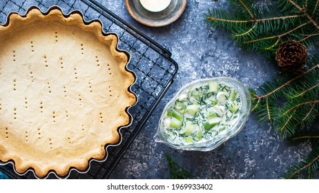 Homemade Pie Crust On  A Cooling Tray