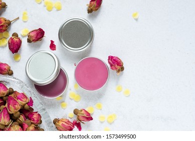 Homemade Pink Rose Natural Lip Balm