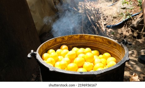 
Homemade Plum Marmalade Made Over The Fire