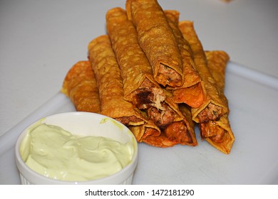 Homemade Jalapeño Popper Chicken Taquitos