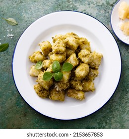 Homemade Potato Gnocchi With Pesto