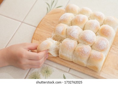 Homemade Pull Apart Bread.Tearing Bread