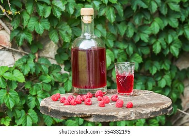 Homemade Raspberry Liqueur