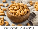 Homemade Roasted Salted Cashews in a Bowl