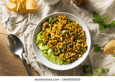 Homemade Roasted Street Corn Salad Dip With Chips